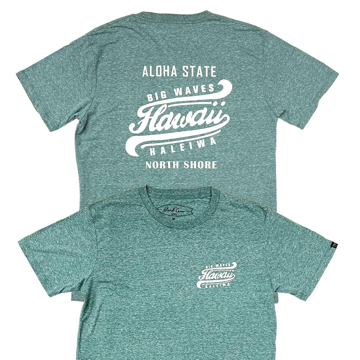 Tri-Blend Short Sleeve T-Shirt: Big Waves