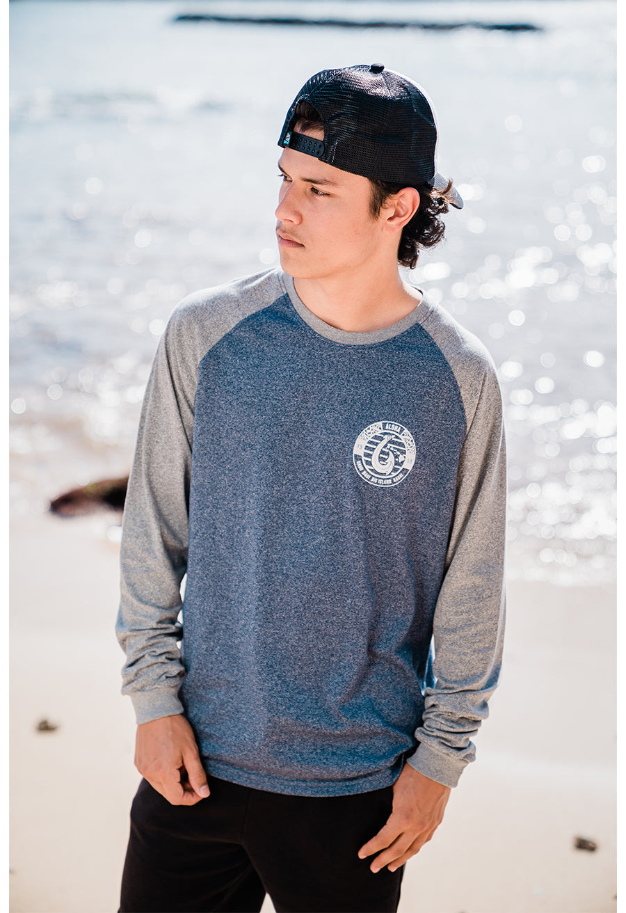 LONG SLEEVE RAGLAN: FISH HOOK