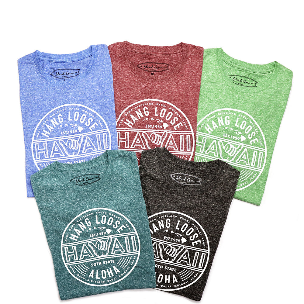 Tri-Blend Short Sleeve T-Shirt: SHAKA HAWAII