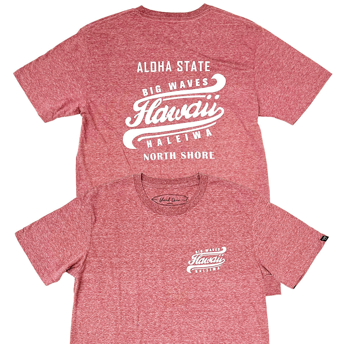 Tri-Blend Short Sleeve T-Shirt: Big Waves