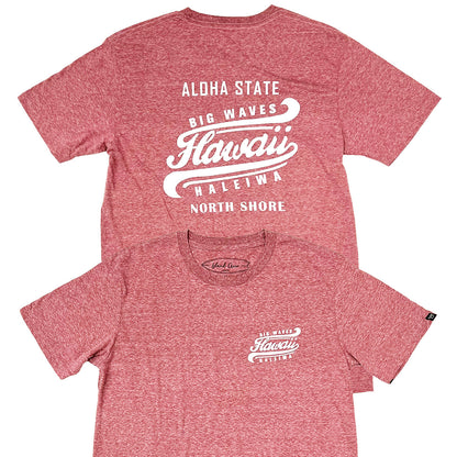 Tri-Blend Short Sleeve T-Shirt: Big Waves