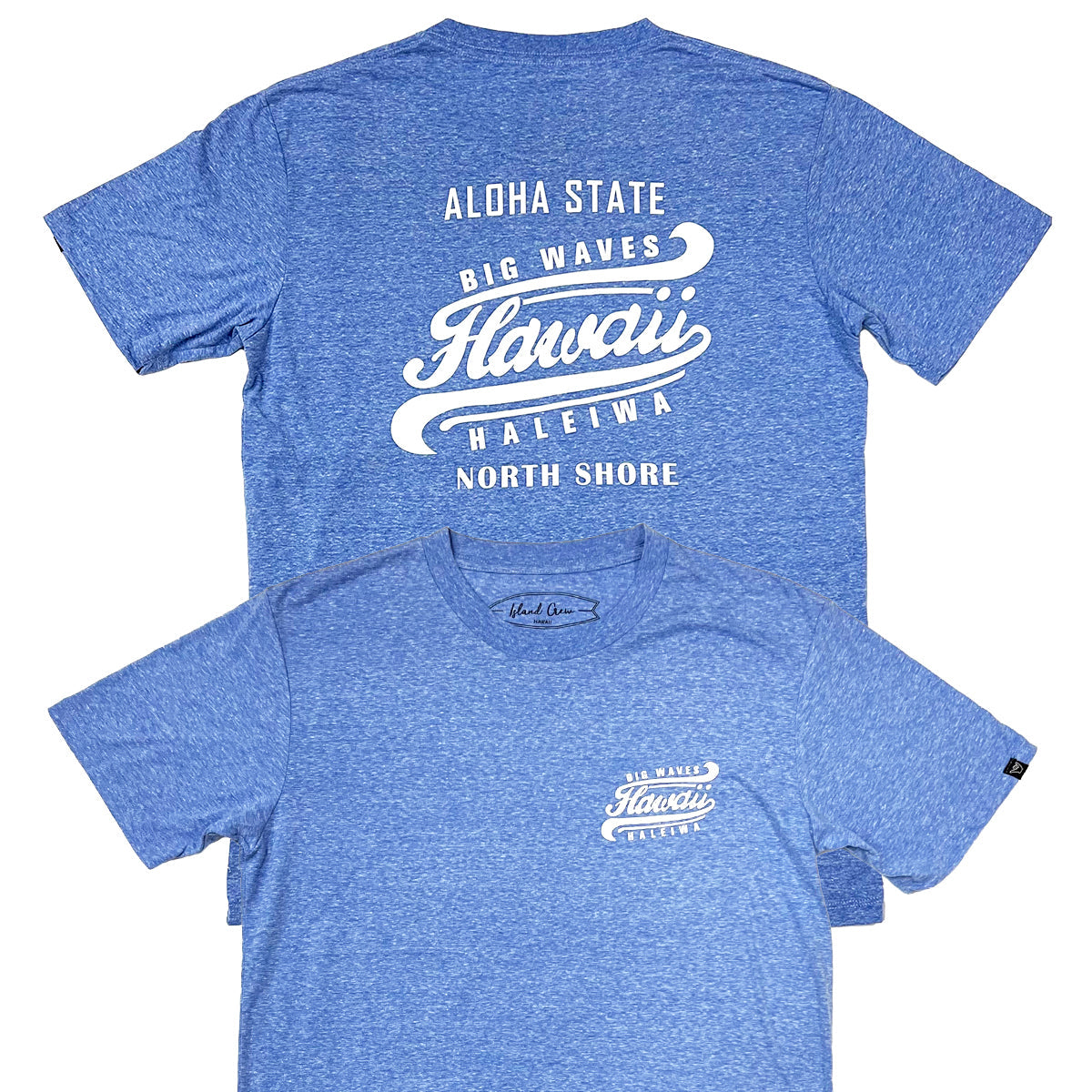 Tri-Blend Short Sleeve T-Shirt: Big Waves