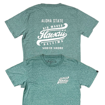 Tri-Blend Short Sleeve T-Shirt: Big Waves