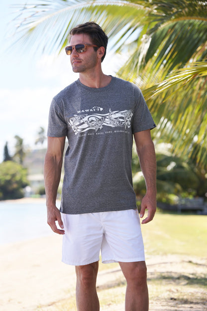 Tri-Blend Short Sleeve T-Shirt: Shark