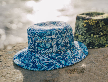 BUCKET HAT : Tapa Block - Teal