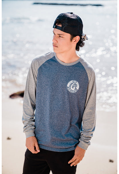 LONG SLEEVE RAGLAN: FISH HOOK