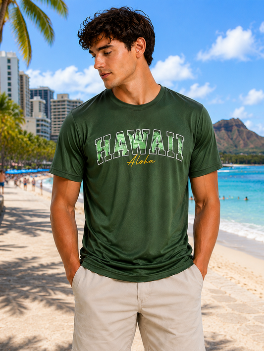 COOL SHORT SLEEVE T-SHIRT: Hawaii Aloha