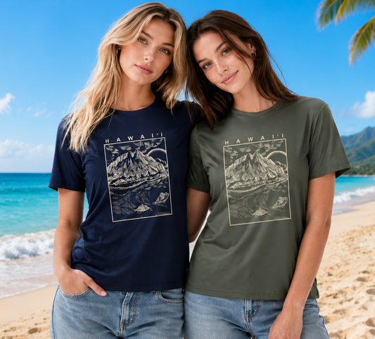 COOL SHORT SLEEVE T-SHIRT: Ko'olau Mt.