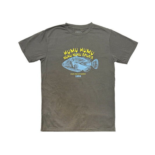 MIXED BLEND SHORT SLEEVE T-SHIRT: Humuhumunukunukuāpuaʻa