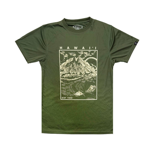 COOL SHORT SLEEVE T-SHIRT: Ko'olau Mt.