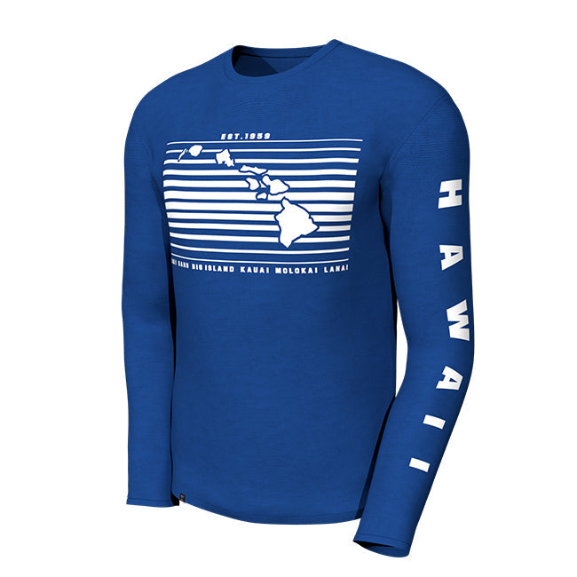 Cool Long Sleeve T-Shirt: STRIPE HI MAP