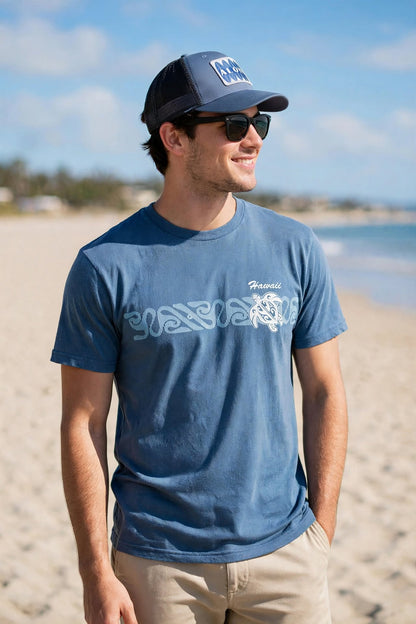 MIXED BLEND SHORT SLEEVE T-SHIRT: Honu