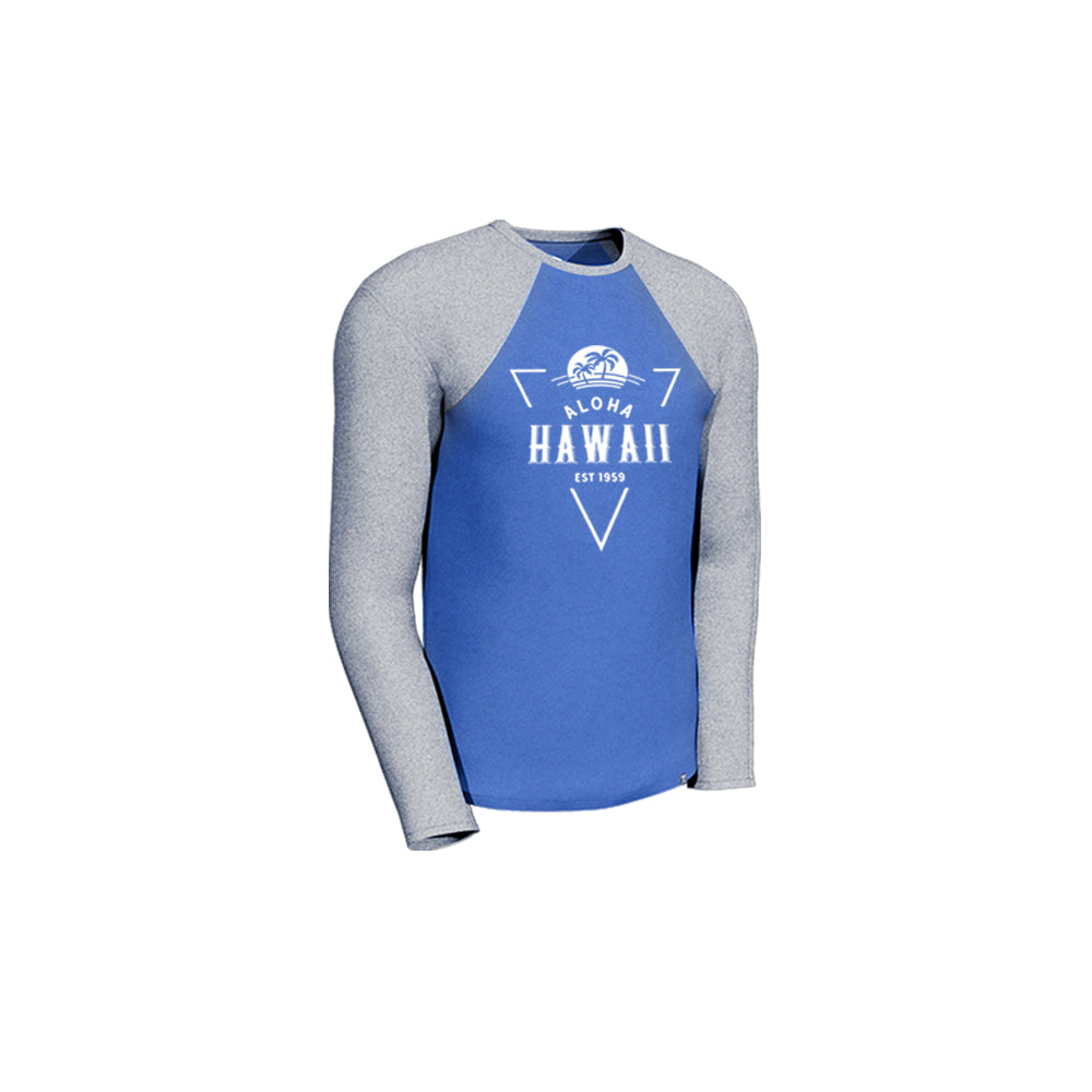 LONG SLEEVE RAGLAN: Tropical Palms