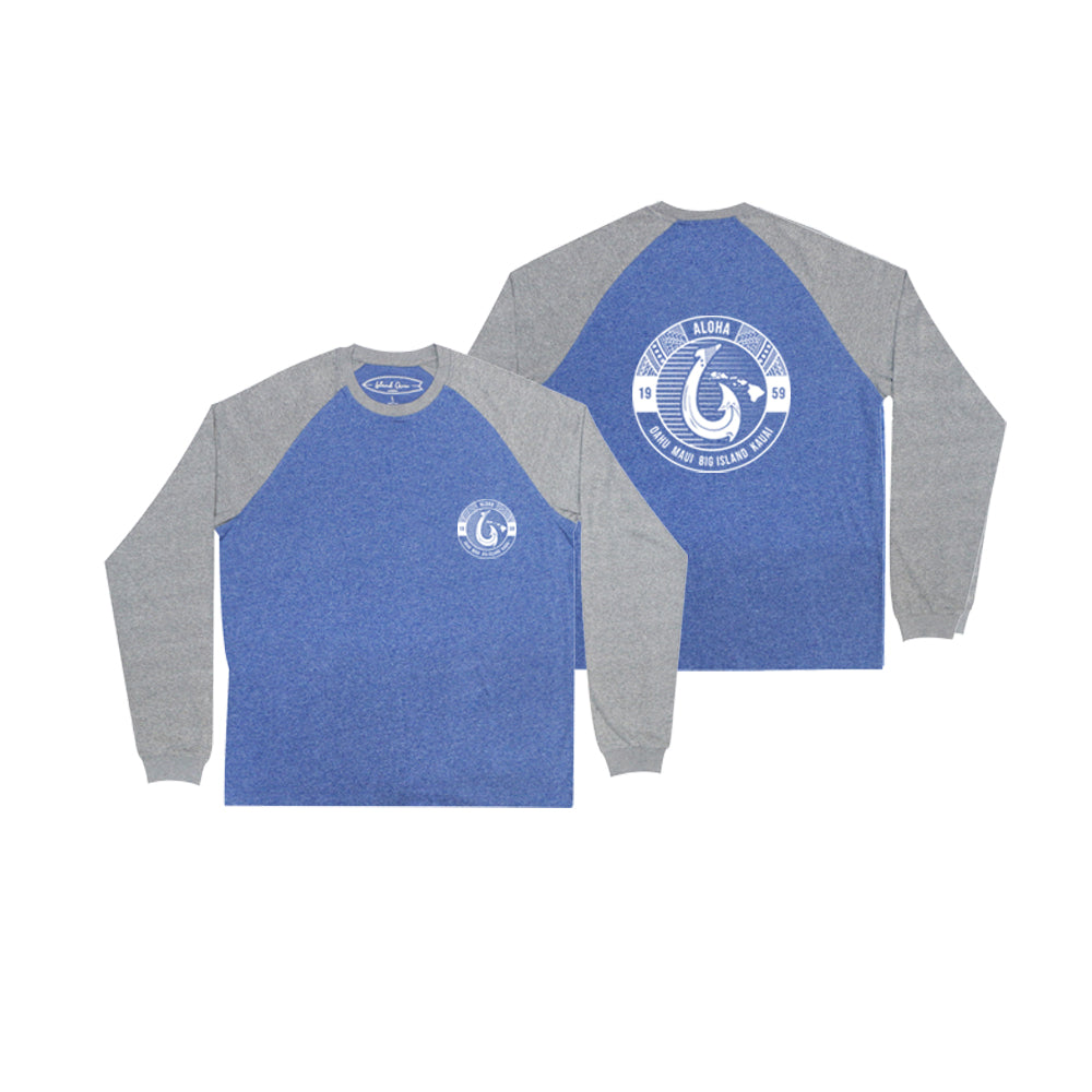 LONG SLEEVE RAGLAN: FISH HOOK