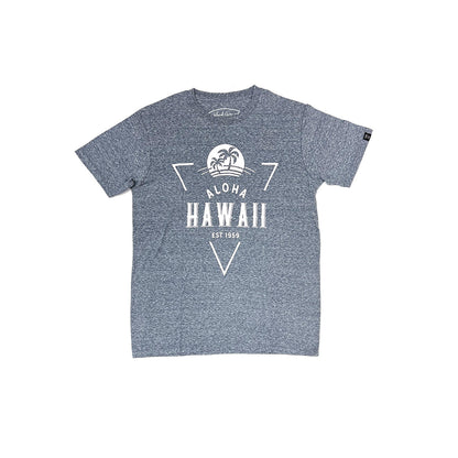 Tri-Blend Short Sleeve T-Shirt: Tropical Palms