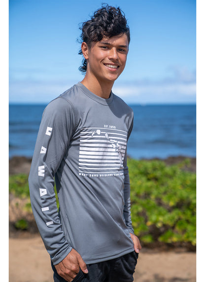 Cool Long Sleeve T-Shirt: STRIPE HI MAP