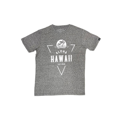 Tri-Blend Short Sleeve T-Shirt: Tropical Palms