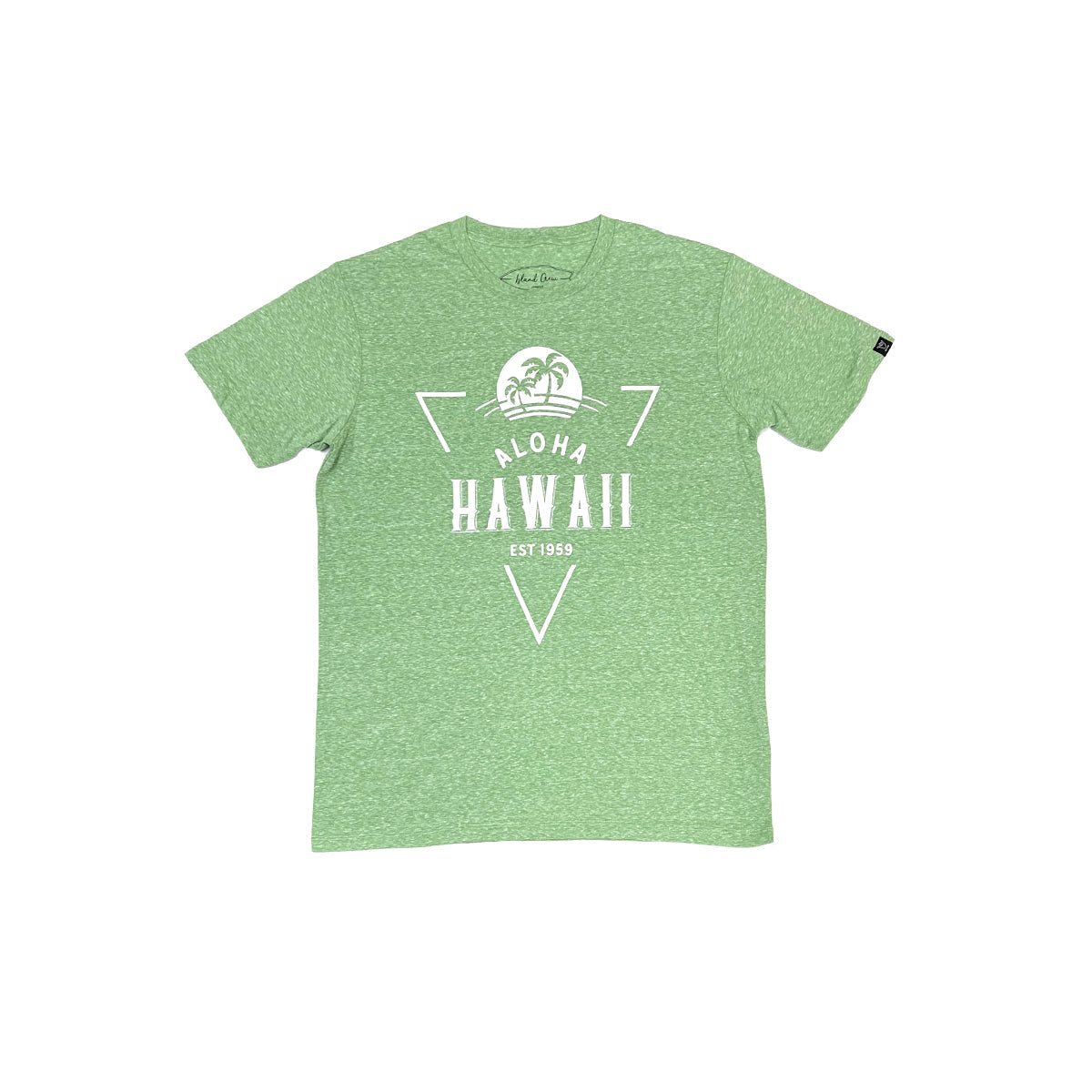 Tri-Blend Short Sleeve T-Shirt: Tropical Palms