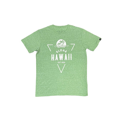 Tri-Blend Short Sleeve T-Shirt: Tropical Palms