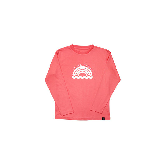 Kids' Cool Long Sleeve T-Shirt: ALOHA RAINBOW