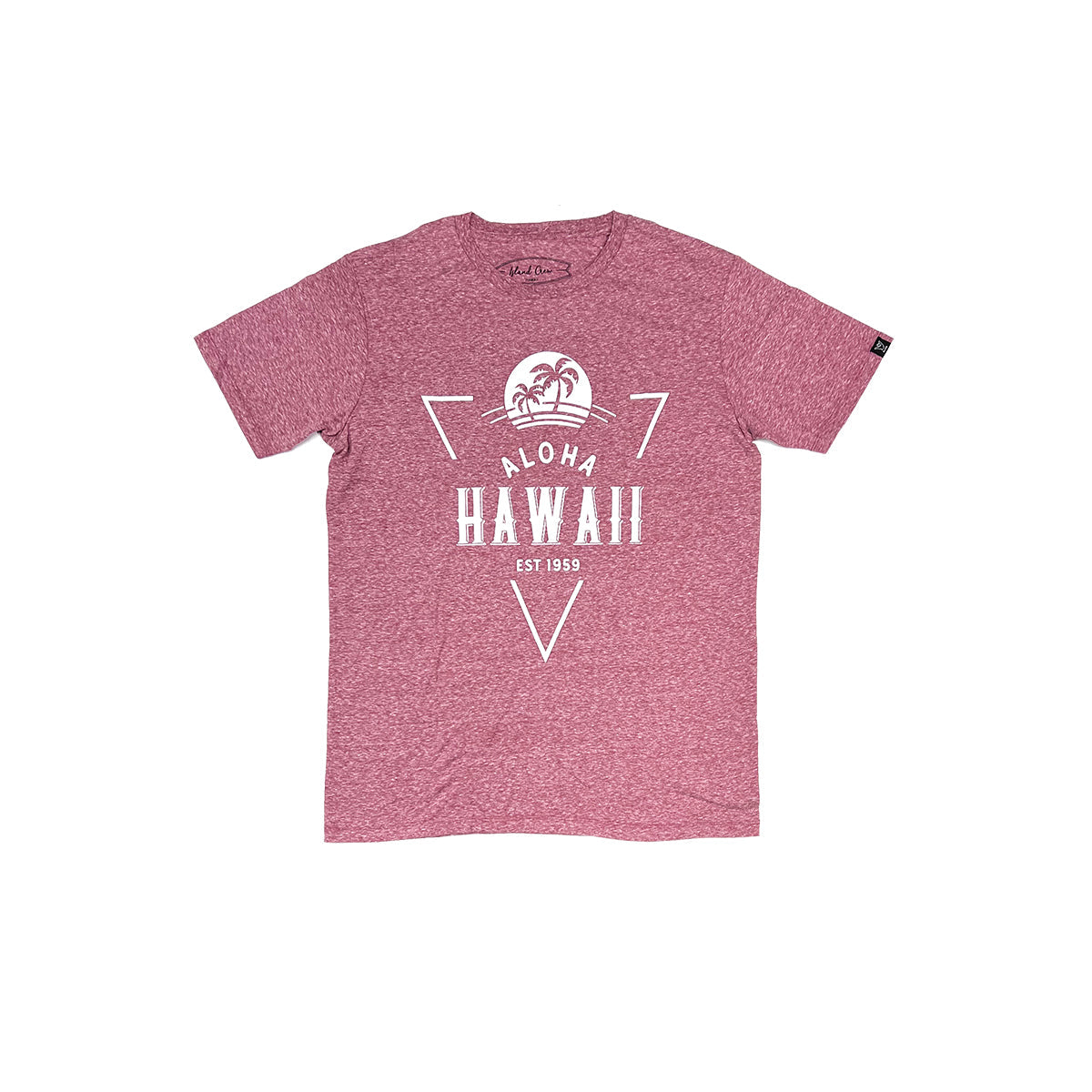 Tri-Blend Short Sleeve T-Shirt: Tropical Palms