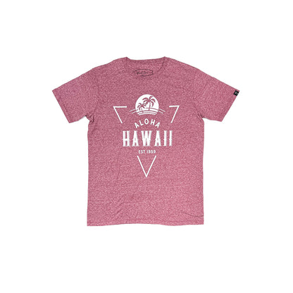 Tri-Blend Short Sleeve T-Shirt: Tropical Palms