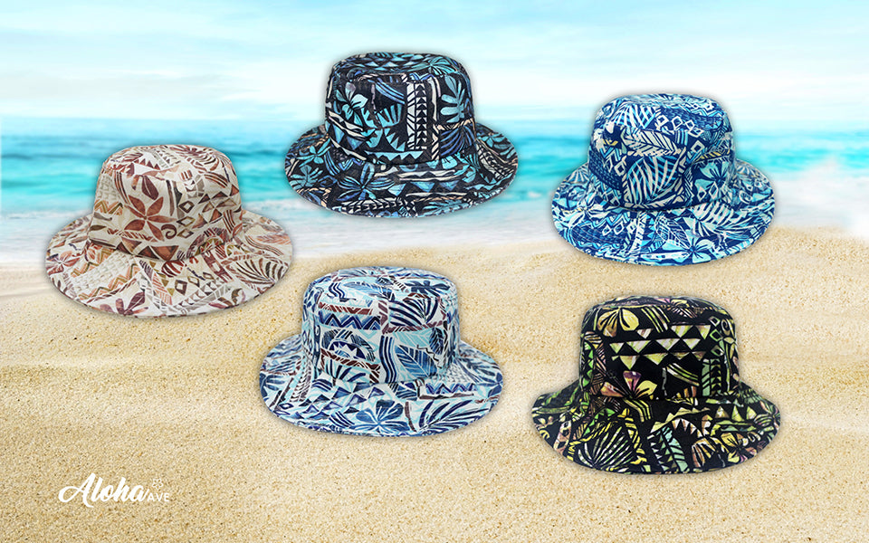 BUCKET HAT : Tapa Block - Teal