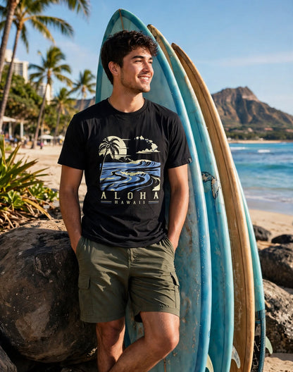 COOL SHORT SLEEVE T-SHIRT: Aloha Hawaii
